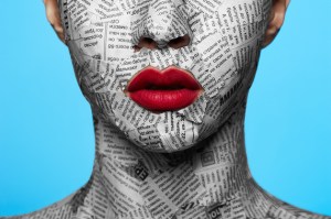 Newspaper on beauty Face